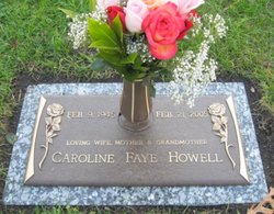 Caroline Faye <I>Owens</I> Howell 