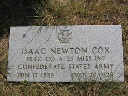 Sgt Isaac Newton Cox 