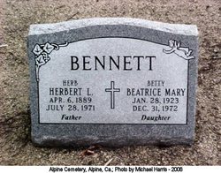 Beatrice Mary “Betty” Bennett 