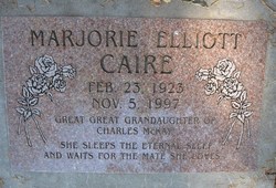 Marjorie M <I>Elliott</I> Caire 