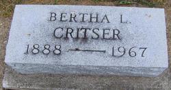 Bertha L. <I>Herron</I> Critser 