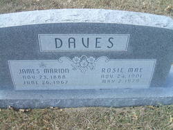 Rosie Mae “Tom” <I>Beal</I> Daves 