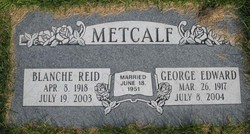 Blanche <I>Reid</I> Metcalf 