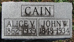 Alice Virginia <I>Daniel</I> Cain 
