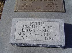 Rosalia Catherine “Sally” <I>Rochel</I> Broxterman 