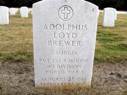 Pvt Adolphus Loyd Brewer 