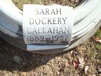 Sarah <I>Dockery</I> Callahan 