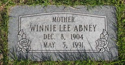 Winnie Lee <I>Price</I> Abney 