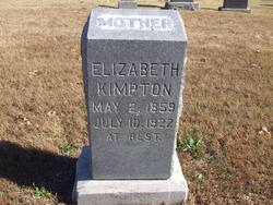 Elizabeth “Lizzie” <I>Martin</I> Kimpton 