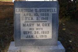 Mary M <I>Cox</I> Boswell 