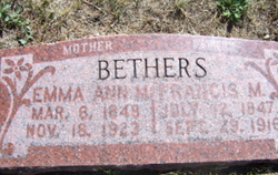 Emma Ann <I>Maxfield</I> Bethers 