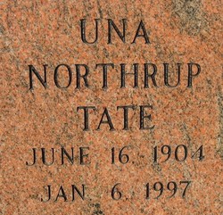 Una <I>Northrup</I> Tate 