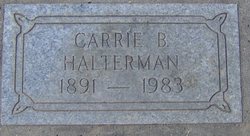 Carrie B <I>Cook</I> Halterman 