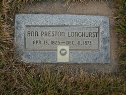 Ann <I>Preston</I> Longhurst 