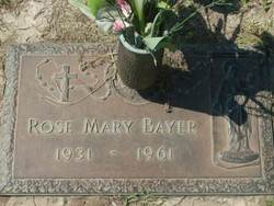 Rose Mary <I>Butler</I> Bayer 