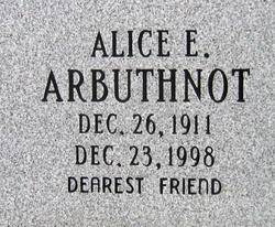 Alice Elizabeth Arbuthnot 