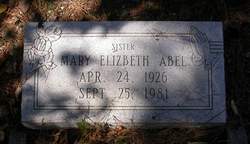 Mary Elizabeth <I>Johnson</I> Abel 