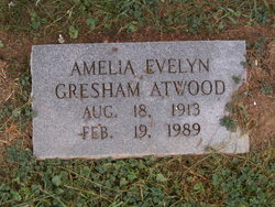 Amelia Evelyn <I>Gresham</I> Atwood 