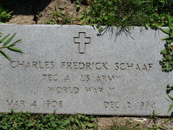 Charles Fredrick Schaaf 