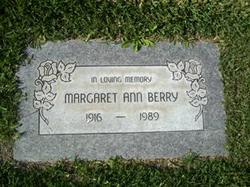 Margaret Ann <I>Robertson</I> Berry 
