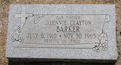Johnnie Inez <I>Clayton</I> Barker 