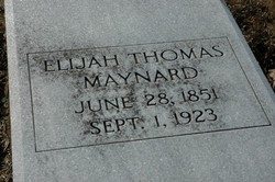 Elijah Thomas Maynard 