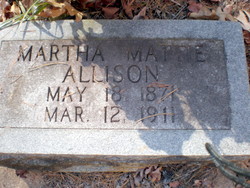 Martha Amanda “Mattie” Allison 