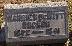 Harriet <I>DeWitt</I> Decker 