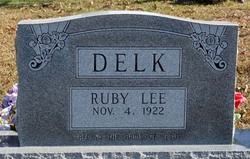 Ruby Lee <I>Nichols</I> Delk 