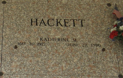 Katherine M Hackett 