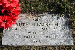 Ruth Elizabeth <I>Ramm</I> Barke 