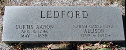 Sarah Cassandra <I>Allison</I> Ledford 