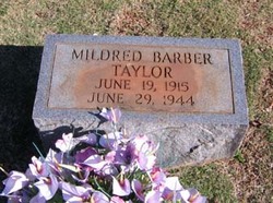 Mildred Marie <I>Barber</I> Taylor 