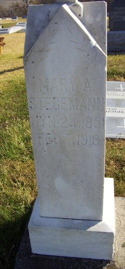 Mary Agnes <I>Dickmann</I> Stegeman 