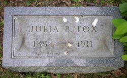 Julia B <I>Cornman</I> Fox 