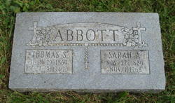 Sarah A “Sadie” <I>Lewis</I> Abbott 
