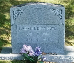 Lucinda “Lucendie” <I>Dean</I> Boyd 