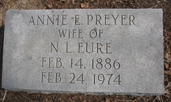 Annie Elizabeth <I>Preyer</I> Eure 