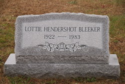 Lottie <I>Hendershot</I> Bleeker 