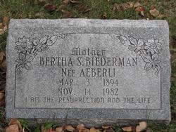 Bertha Susan <I>Aeberli</I> Biederman 