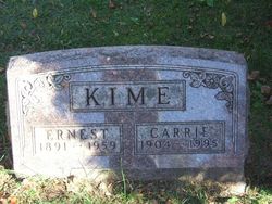 Carrie Jeanette <I>Moore</I> Kime 