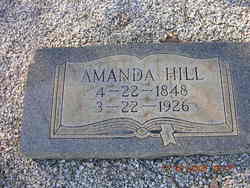 Mrs Harriett Amanda <I>Harwell</I> Hill 
