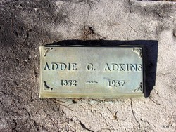 Adeline Rebecca “Addie” <I>Carlton</I> Adkins 