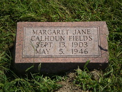 Margaret Jane <I>Calhoun</I> Fields 