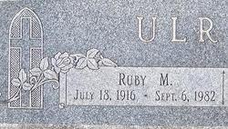 Ruby Marie Elizabeth <I>Oberg</I> Ulrich 