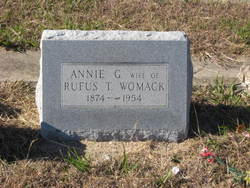 Anna “Annie” <I>Glass</I> Womack 