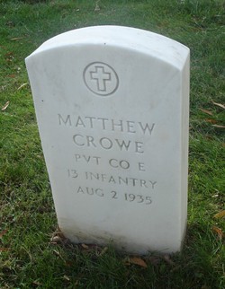 Pvt Matthew Crowe 