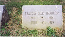 Mrs Frances <I>Ellis</I> Hamilton 