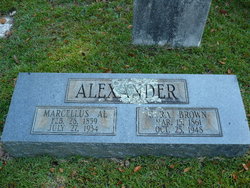 Cora <I>Brown</I> Alexander 