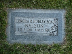 Lenora <I>Hobley</I> Nelson 